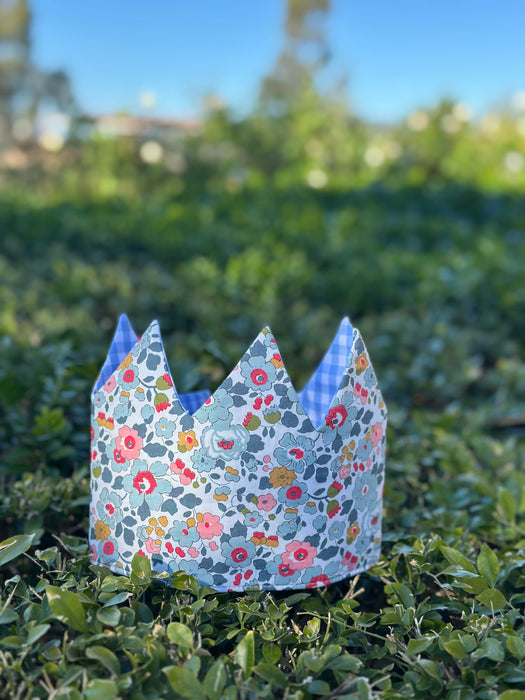 Betsy Blue & Gingham Crown