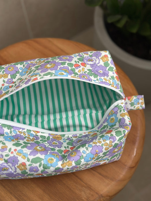 Betsy Purple + Green Stripe Bag