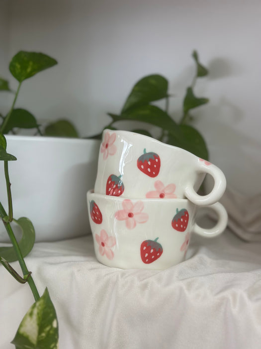 Strawberries & Cream Teacup