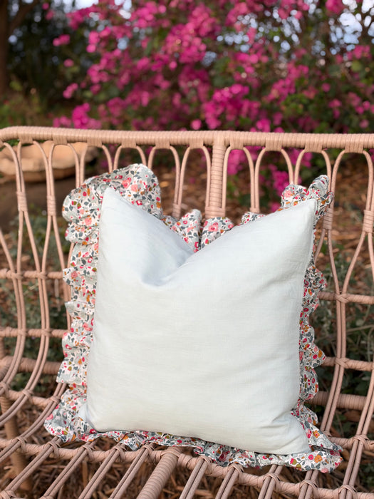 Betsy Blue w/ Blue ruffled cushion *made & ready to go*