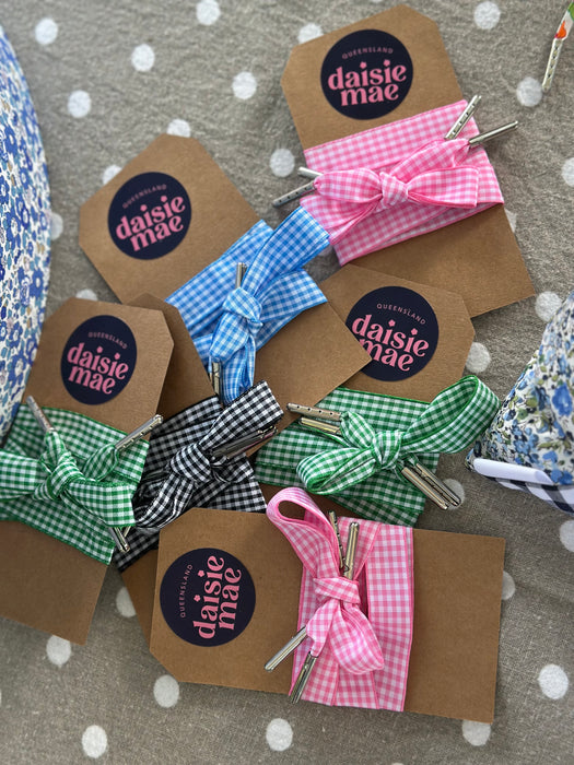 Gingham Shoelaces
