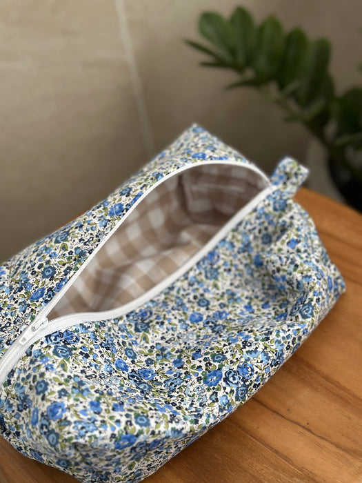 Emma & Georgina + Beige Gingham Bag