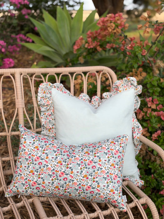 Betsy Blue w/ Blue ruffled cushion *made & ready to go*