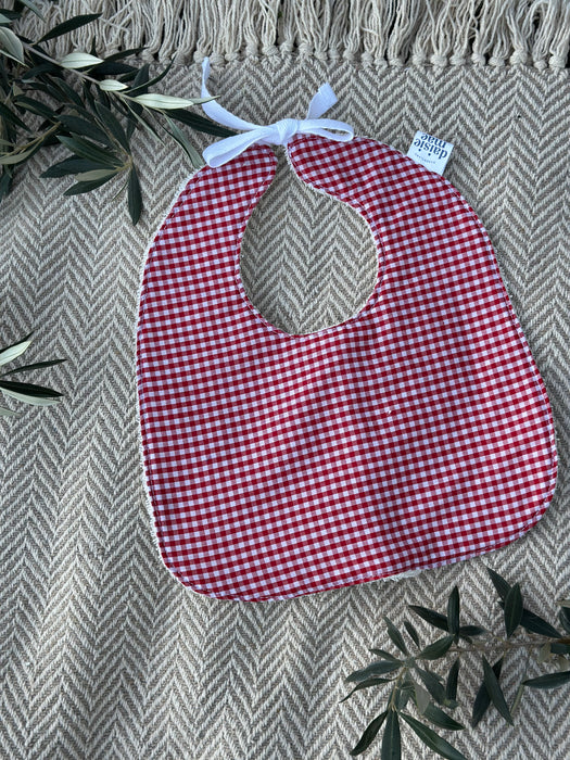 Red Gingham Bib
