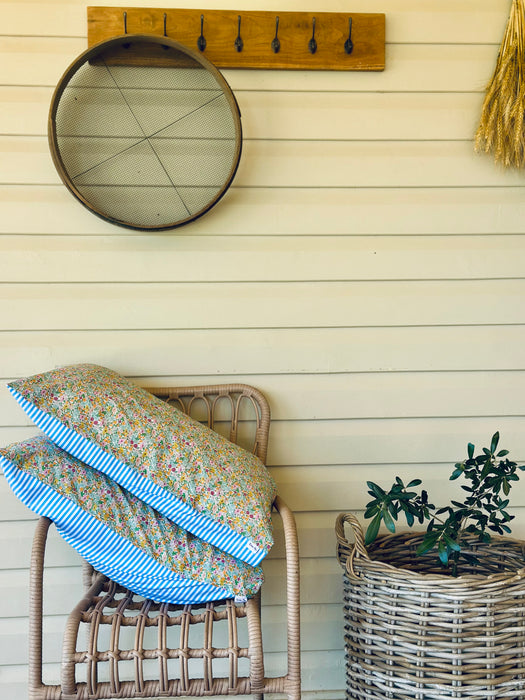 Poppy & Daisy+ Blue Stripe Standard Pillowcase