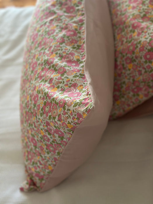 Betsy Neon + Pink Linen Standard Pillowcase