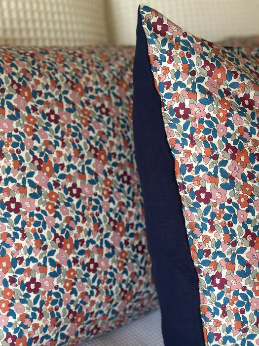 Betsy Berry + Navy Linen Standard Pillowcase