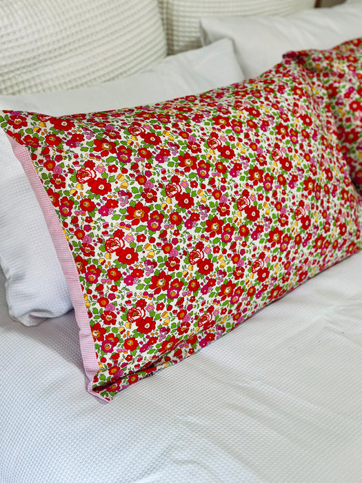 Betsy + Pink Gingham Standard Pillowcase