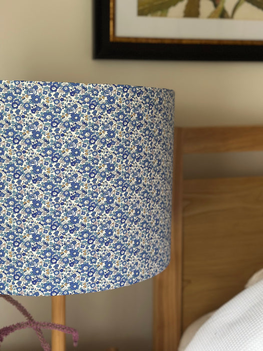 Betsy Ann Blue Lampshade - 40cm Shade