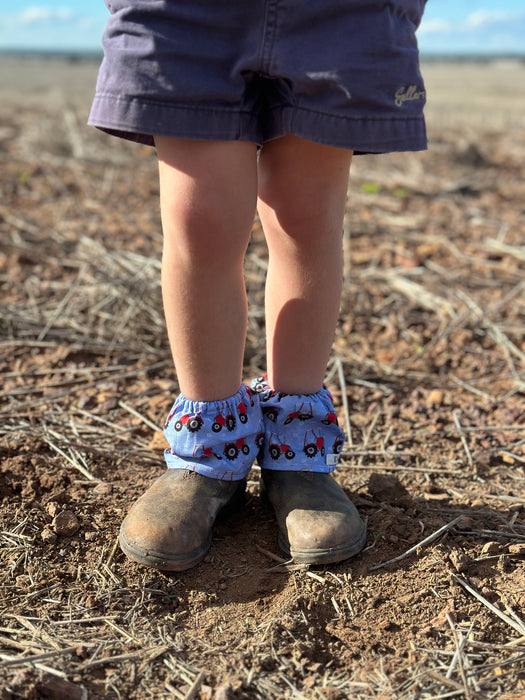 Kids Red Tractor Sock Guards