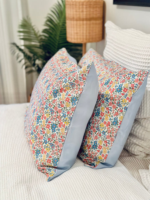 Annabella + Cornflower Linen Standard Pillowcase