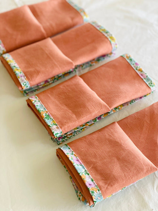 "Poppy Orange" Napkins (set of 4)